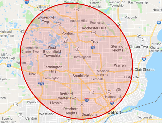 Contact Ecotec: Metro Detroit Commercial Pest & Rodent Control - map
